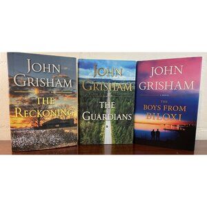 John Grisham Lot of 3 (Reckoning; Guardian & Boys Biloxi) Hardcover 1st Ed Books